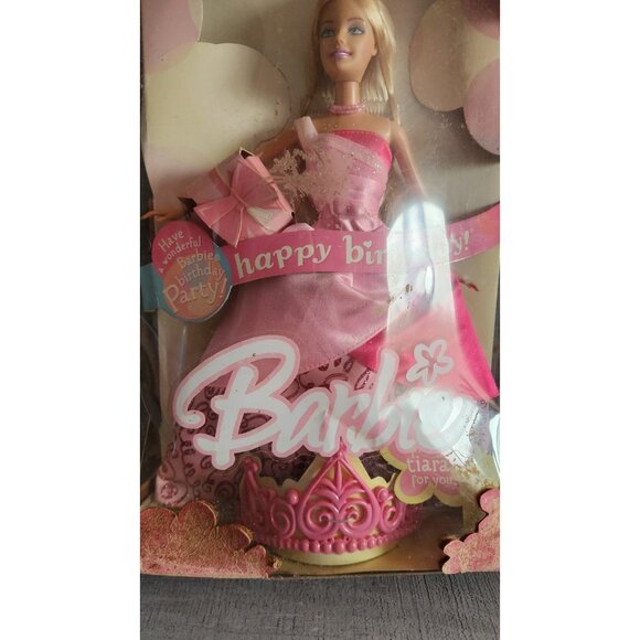 Vintage Happy Birthday Barbie 2004 Pretty Tiara for you and Accessories #9993 - Picture 3 of 6